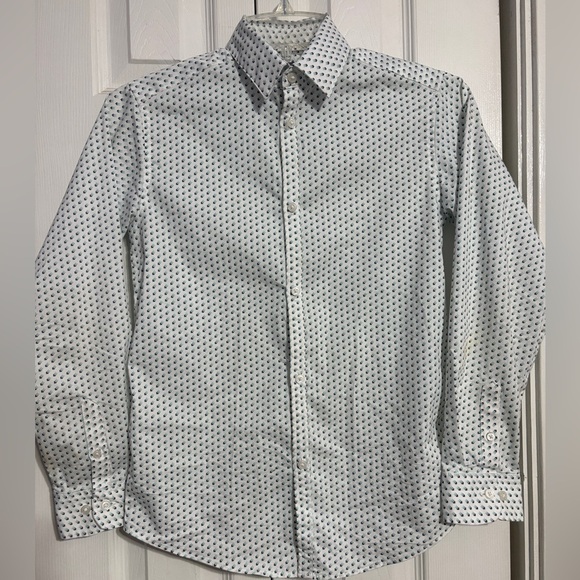Van Heusen Boys Stretch Arrow Geo Print Shirt 10/12 Regular - Picture 5 of 8